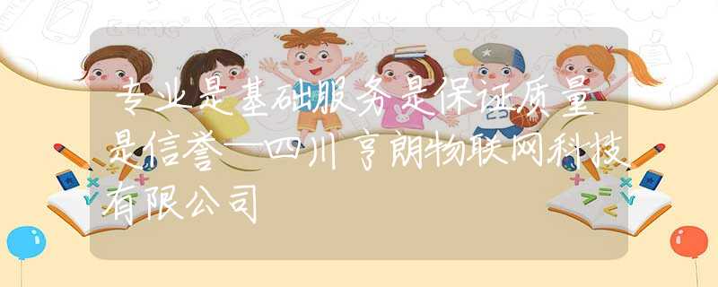 专业是基础服务是保证质量是信誉—四川亨朗物联网科技有限公司