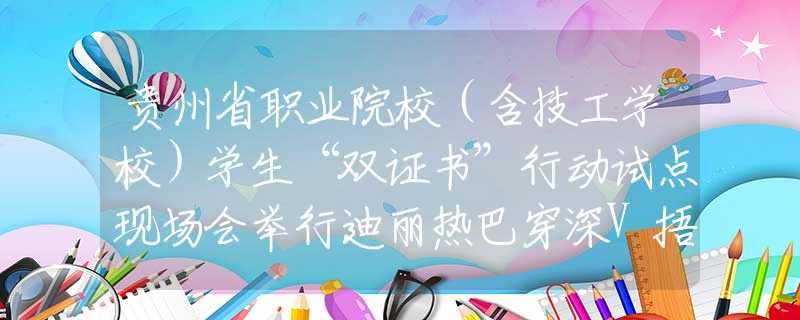 贵州省职业院校（含技工学校）学生“双证书”行动试点现场会举行迪丽热巴穿深V捂胸引热议！金星：怕穷人见又怕富人不见，多做作