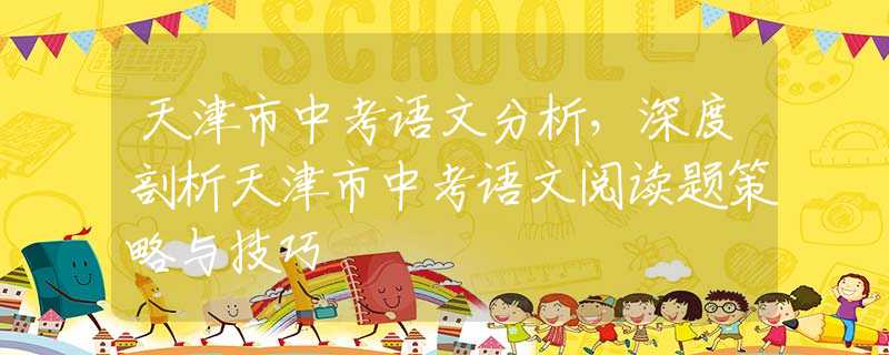 天津市中考语文分析，深度剖析天津市中考语文阅读题策略与技巧
