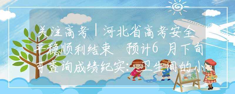 关注高考｜河北省高考安全平稳顺利结束 预计6月下旬可查询成绩纪实：卫生间的小飞虫是啥？虽然外表不起眼，但它的危害超出想象