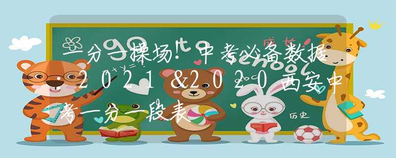 一分一操场！中考必备数据：2021＆2020西安中考一分一段表