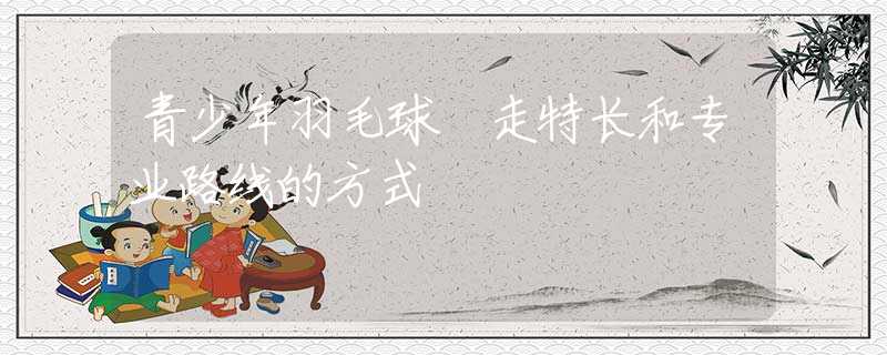 青少年羽毛球 走特长和专业路线的方式