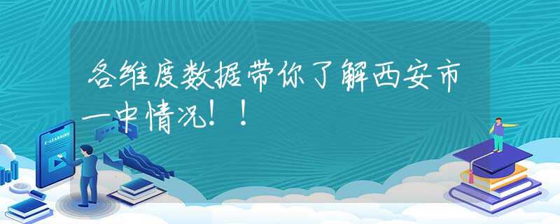 各维度数据带你了解西安市一中情况！！