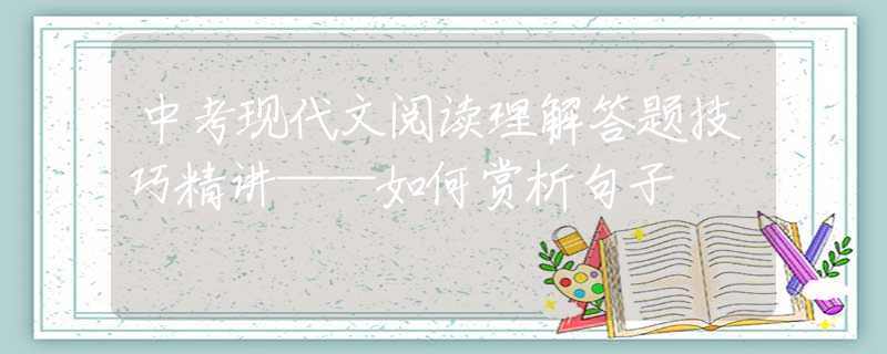 中考现代文阅读理解答题技巧精讲——如何赏析句子