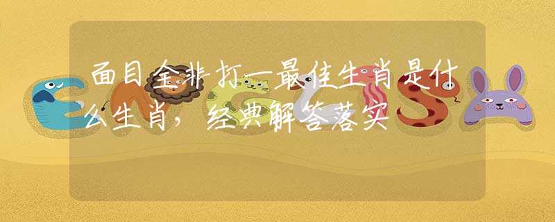 面目全非打一最佳生肖是什么生肖，经典解答落实