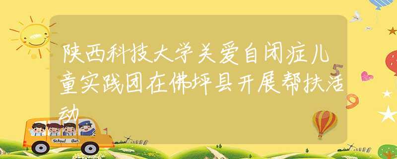 陕西科技大学关爱自闭症儿童实践团在佛坪县开展帮扶活动
