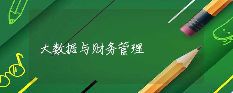 大数据与财务管理 大数据与财务管理