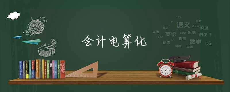会计电算化 会计电算化