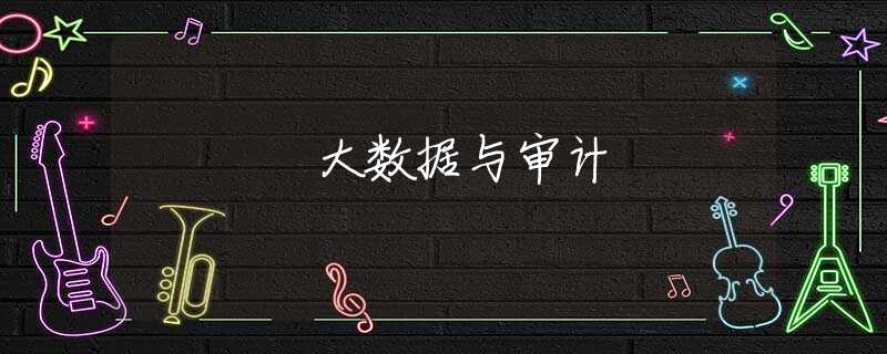 大数据与审计 大数据与审计