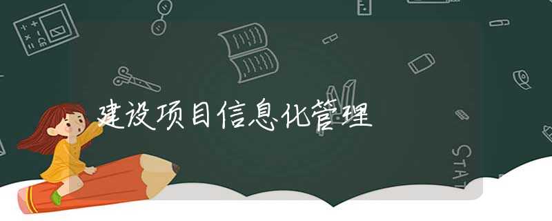 建设项目信息化管理