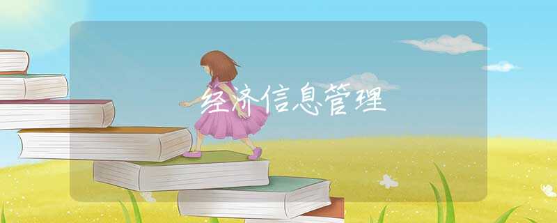 经济信息管理 经济信息管理