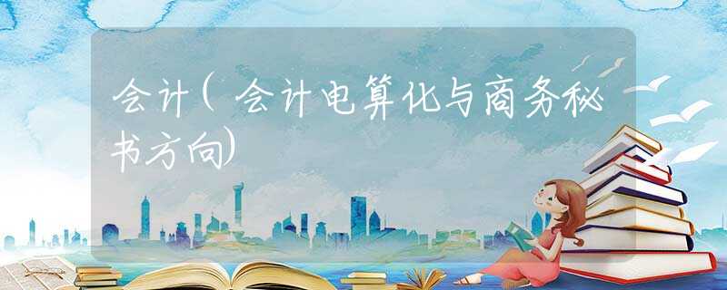 会计(会计电算化与商务秘书方向) 会计(会计电算化与商务秘书方向)