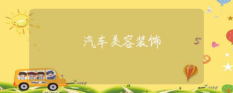 汽车美容装饰