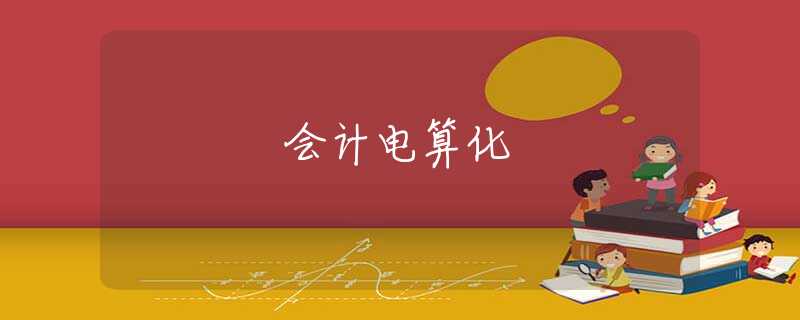 会计电算化 会计电算化