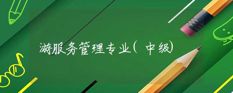 游服务管理专业(中级)