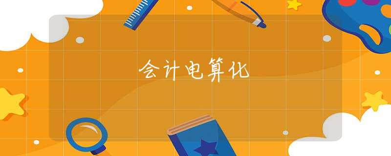 会计电算化 会计电算化