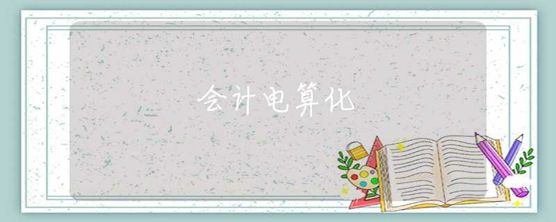 会计电算化 会计电算化