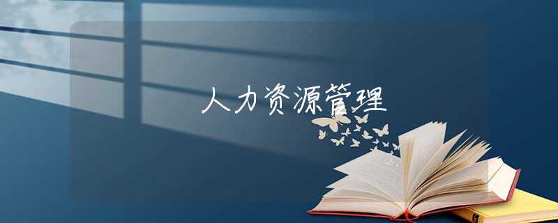 人力资源管理 人力资源管理