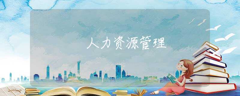 人力资源管理 人力资源管理