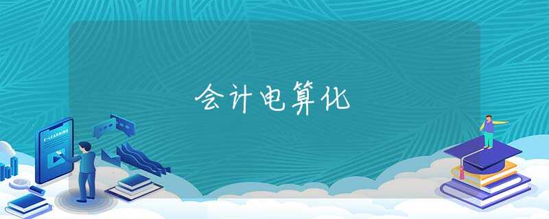 会计电算化 会计电算化
