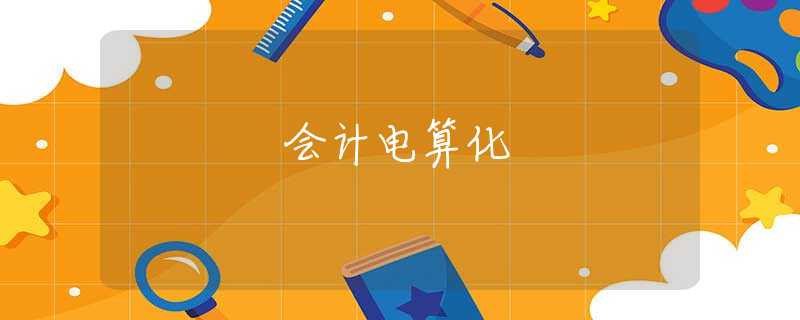 会计电算化 会计电算化