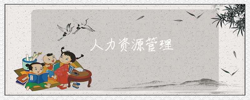 人力资源管理 人力资源管理