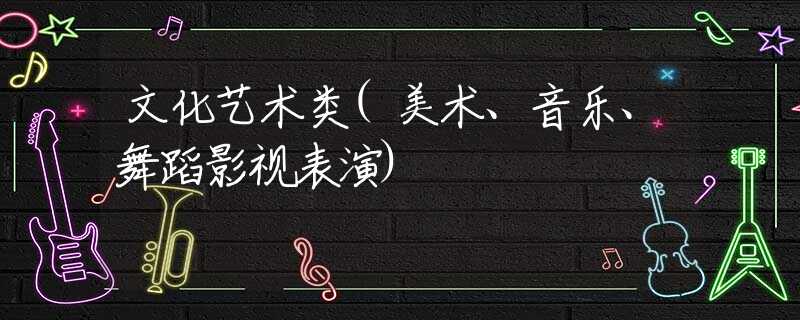 文化艺术类(美术、音乐、舞蹈影视表演) 文化艺术类(美术、音乐、舞蹈影视表演)
