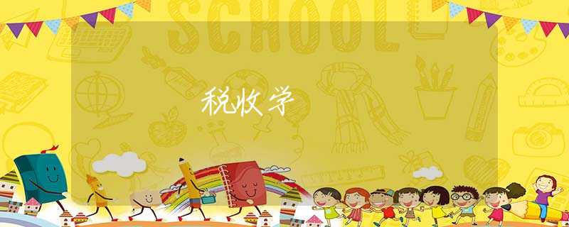 税收学 税收学