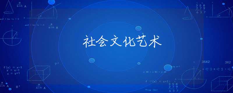 社会文化艺术