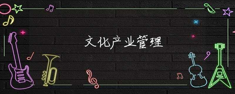 文化产业管理 文化产业管理