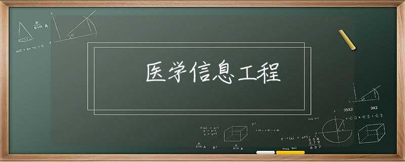 医学信息工程 医学信息工程