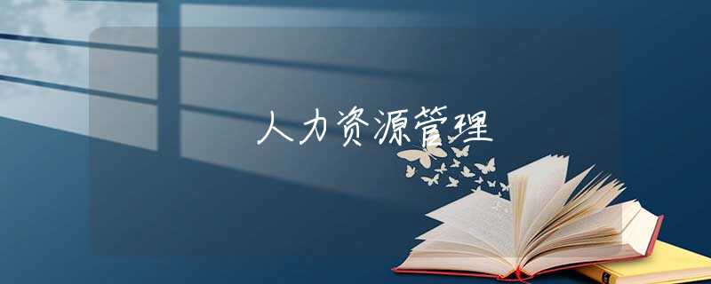 人力资源管理 人力资源管理