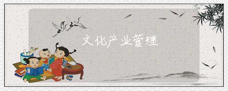 文化产业管理 文化产业管理