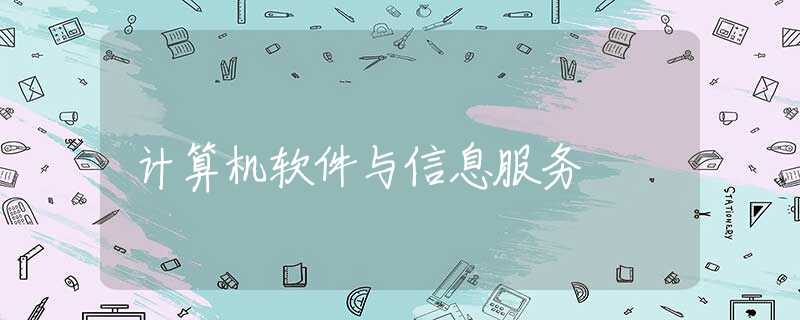 计算机软件与信息服务