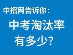 中考淘汰率有多少？难度有多大？考不上高中的孩子都去哪了？